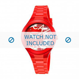 Watch strap Calypso K5678-6 Plastic Red 13mm