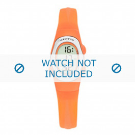Calypso watch strap K6018-A Rubber / plastic Orange