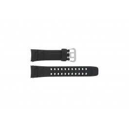 Watch strap G-7400-1V Silicone Black 16mm