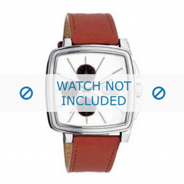 Dolce & Gabbana watch strap DW0105 Leather Orange + orange stitching