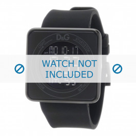 Watch strap Dolce & Gabbana DW0734 Rubber Black 28mm