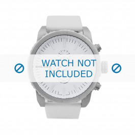 Watch strap Diesel DZ4240 Leather White 26mm
