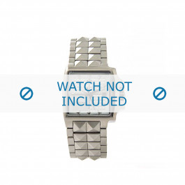 Diesel watch strap DZ1086 Metal Silver 12mm