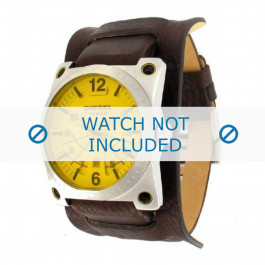 Watch strap Diesel DZ1213 Leather Brown 28mm