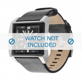 Watch strap Diesel DZ1342 Leather Black 32mm