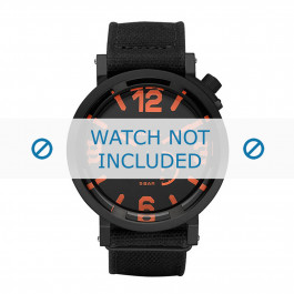 Watch strap Diesel DZ1471 Textiles Black 24mm
