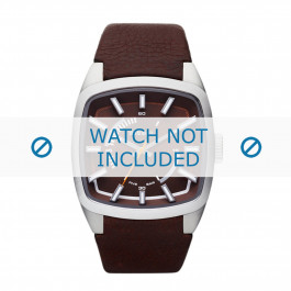 Watch strap Diesel DZ1528 Leather Brown 22mm