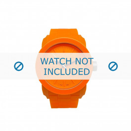 Watch strap Diesel DZ1534 Silicone Orange 24mm