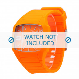Diesel watch strap DZ1582 Silicone Orange 28mm