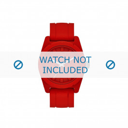 Diesel watch strap DZ1589 Silicone Red 24mm