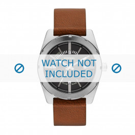 Watch strap Diesel DZ1631 Leather Brown 22mm