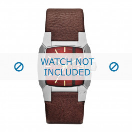 Diesel watch strap DZ1667 Leather Brown 26mm