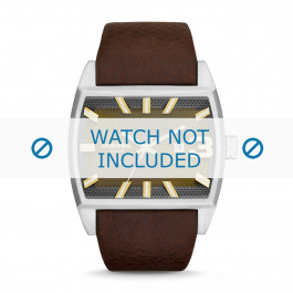 Watch strap Diesel DZ1675 Leather Brown 30mm