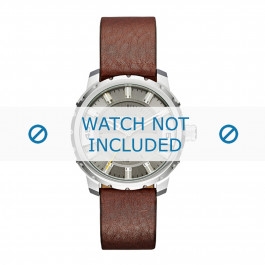 Watch strap Diesel DZ1724 Leather Brown 20mm
