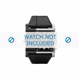 Diesel watch strap DZ4185 Leather Black 37mm