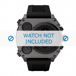 Diesel watch strap DZ4201 Rubber / plastic Black
