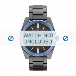 Diesel watch strap DZ5347 Stainless steel Black 22mm