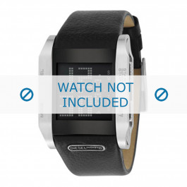Diesel watch strap DZ7076 Leather Black