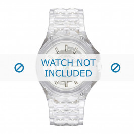 Diesel watch strap DZ1709 Plastic Transparent 26mm