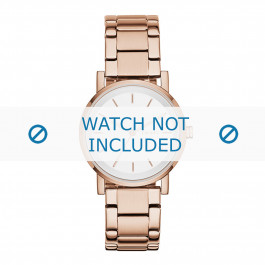 Watch strap DKNY NY2344 Steel Rosé 18mm