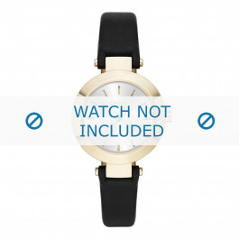 Watch strap DKNY NY2413 Leather Black 8mm