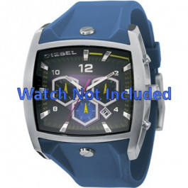 Diesel watch strap DZ4164 Silicone Blue 28mm