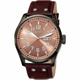 Esprit watch strap ES103151002 Leather Brown 25mm + brown stitching