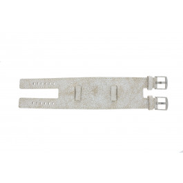 Watch strap Universal UI30 Leather White 24mm