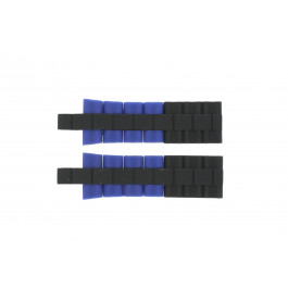 Watch strap Festina F16659/6 Steel/Silicone Blue 8mm