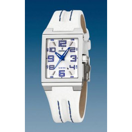 Watch strap Festina F16187/2 / BC04560 Leather White 14mm
