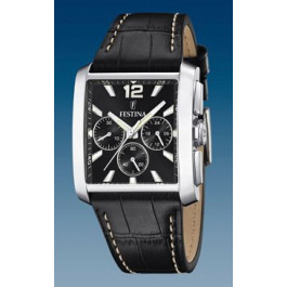 Watch strap Festina F20636/4 Leather Black 28mm