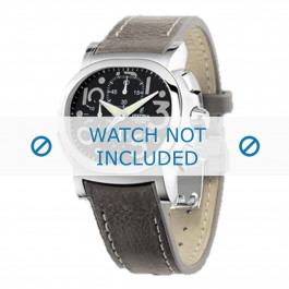 Festina watch strap F16125.6 Leather Grey 23mm