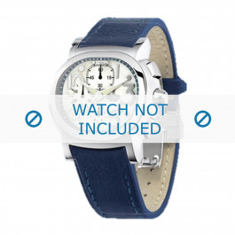 Festina watch strap F16125.1  Leather Blue 23mm + blue stitching