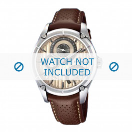 Watch strap Festina F16767-6 Leather Brown 21mm
