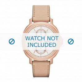 Watch strap Fossil ES3358 Leather Beige 18mm
