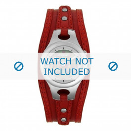Fossil watch strap ES9739 Leather Red