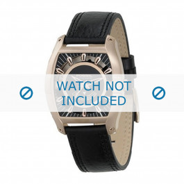 Fossil watch strap FS4139 Leather Black 22mm + black stitching