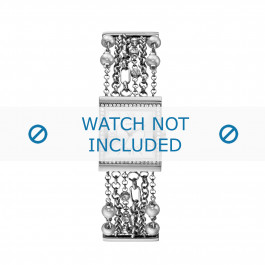 Guess watch strap W0140l1 Metal Silver