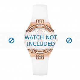 Guess watch strap W0300L2 Silicone White 21mm