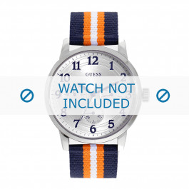 Guess watch strap W0975G2 Brooklyn Textiles Multicolor + standard stitching