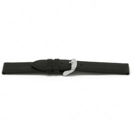 Watch strap Universal E129 Leather Black 16mm