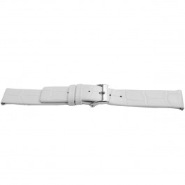 Watch strap Universal J520 Leather White 26mm