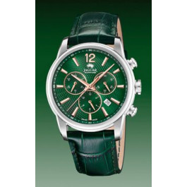 Watch strap Jaguar J968.3 Leather Green
