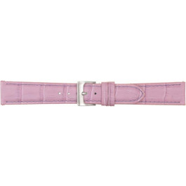 Watch strap Poletto 454.17B.22 Leather Violet 22mm