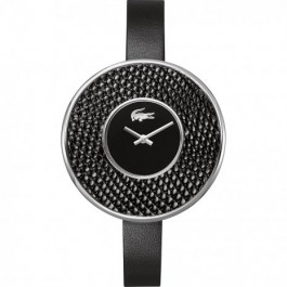 Lacoste watch strap 2000606 / LC-37-3-32-2236 Leather Black 10mm