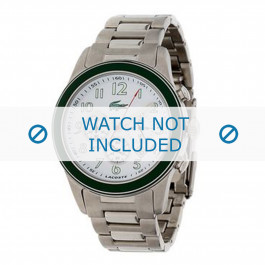 Lacoste watch strap LC-11-1-14-0030 / 2010329 Metal Silver