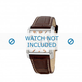 Watch strap Lotus 15411/8 Leather Brown 28mm