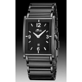 Watch strap Lotus 15584-2 Ceramics Black