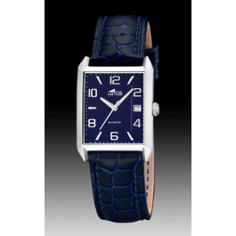 Watch strap Lotus 15625.4 Leather Blue