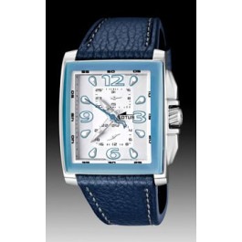 Watch strap Lotus 15748/5 Leather Blue